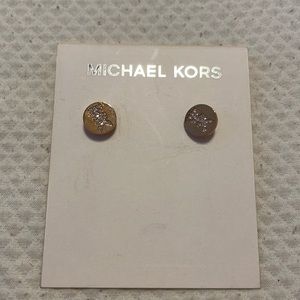 Michael Kors stud diamond MK earrings